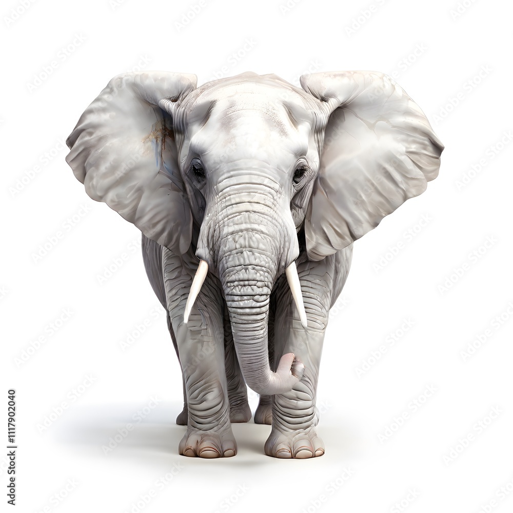 Fototapeta premium beautiful animal in a studio isolated wild life