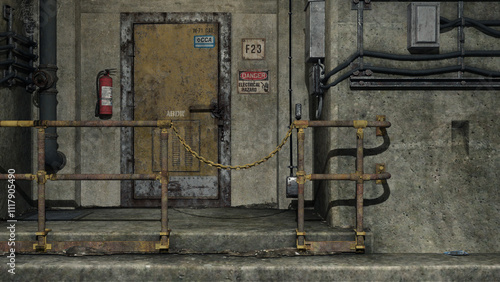 Alter verlassener U-Bahn Schacht