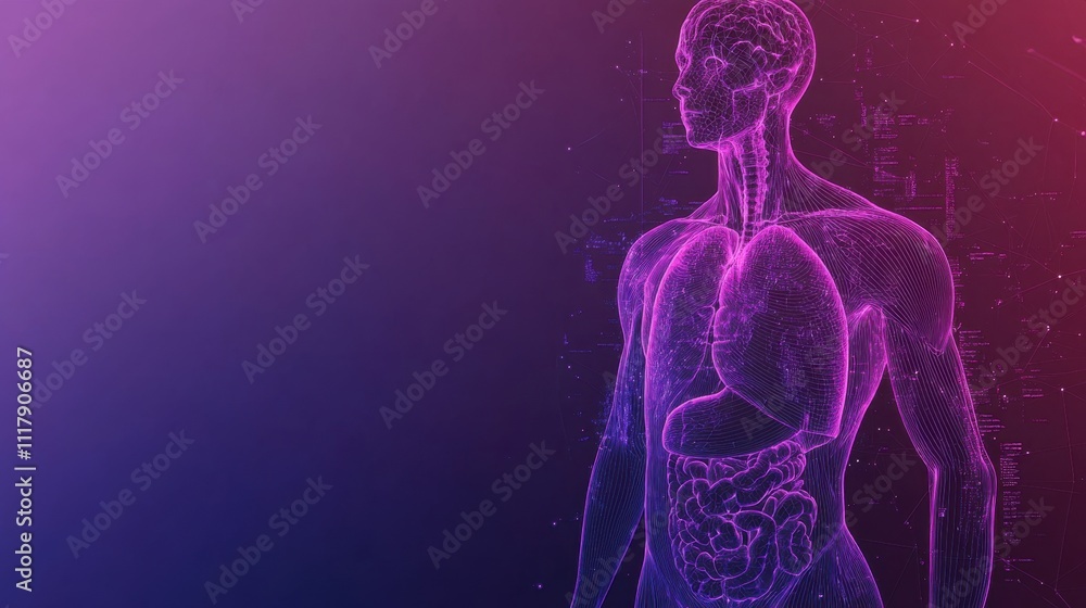 Human Anatomy Digital Rendering: A Detailed Visualization of Internal Organs and Systems Human Anatomy Digital Rendering: A Detailed Visualization of Internal Organs and Systems