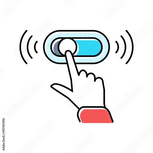 microinteractions ux ui design color icon vector. microinteractions ux ui design sign. isolated symbol illustration