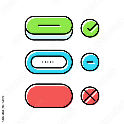 progressive disclosure color icon vector. progressive disclosure sign. isolated symbol illustration