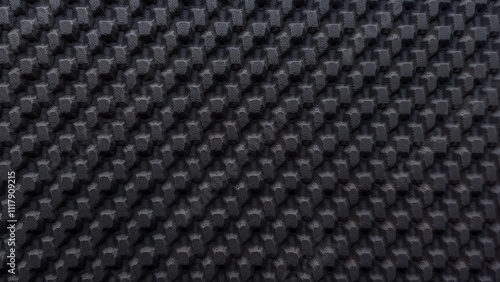 Uniform textured surface of rubber shoe sole suitable for backgrounds and material designs