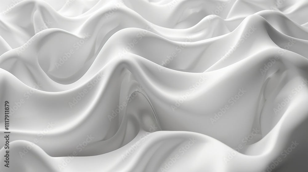 The image is white wave with a white background. The wave is very smooth and has very calming effect The image is white wave with a white background. The wave is very smooth and has very calming effect
