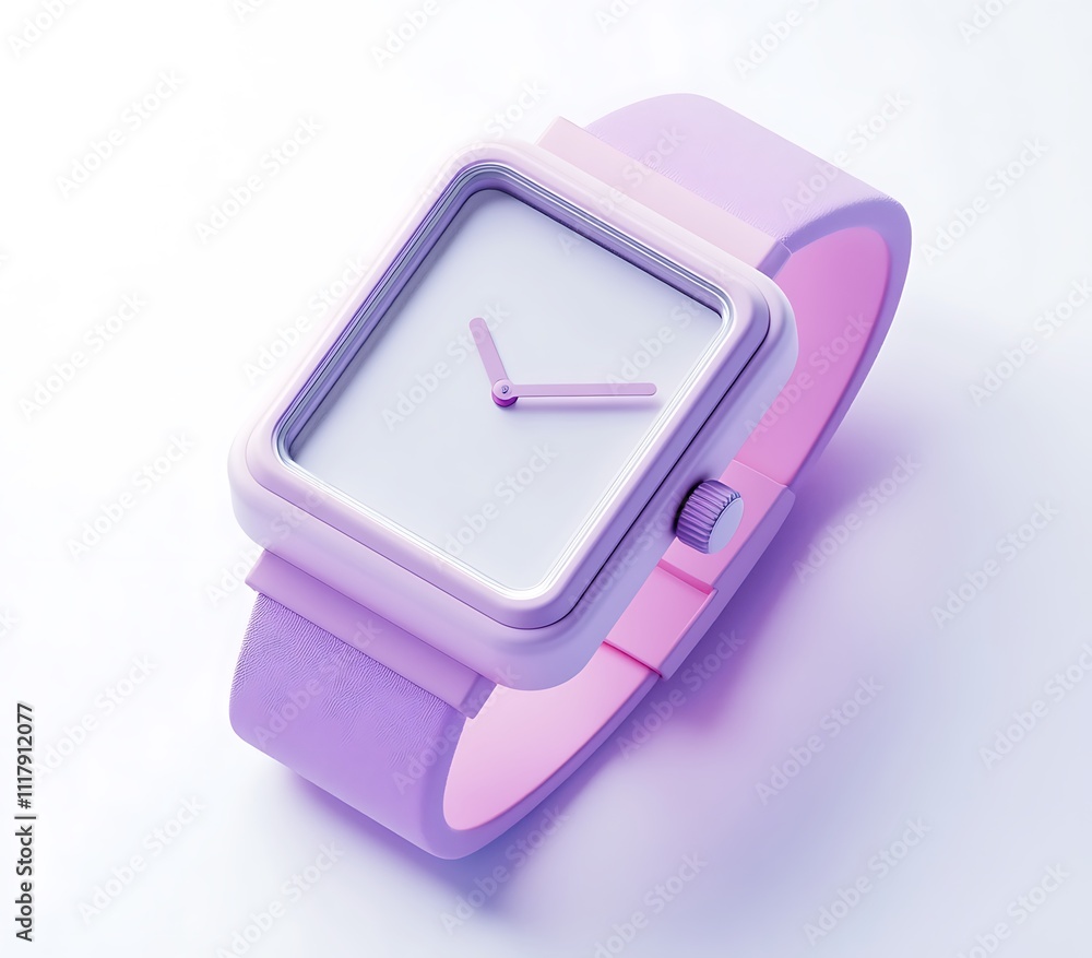 Stylish Lavender Square Wristwatch Modern Minimalist Design Fashion Accessory Timepiece Stylish Lavender Square Wristwatch Modern Minimalist Design Fashion Accessory Timepiece