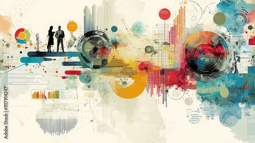 Wallpaper Mural Engaging Impressionistic Infographic View for Creative Projects Torontodigital.ca