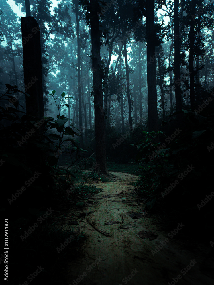 Fototapeta premium Pathway into the Mist