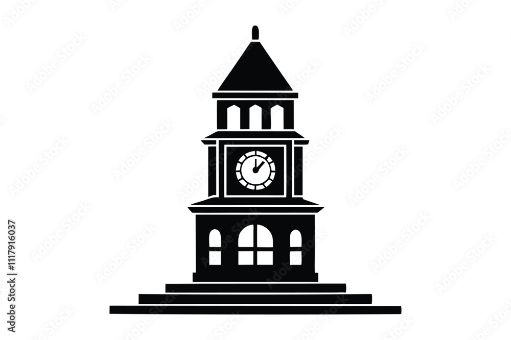 clock tower vector illustration clock tower vector illustration