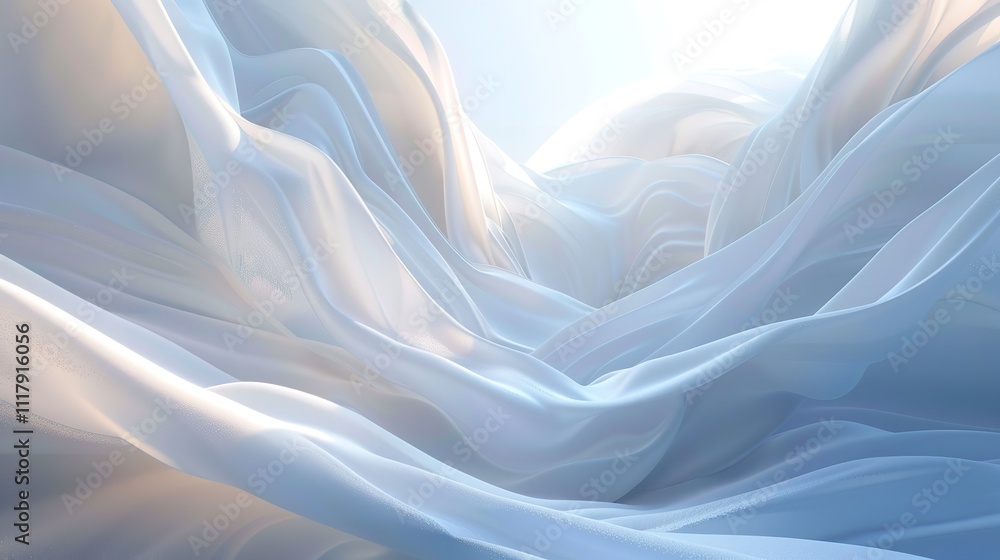 The image is white wave with a white background. The wave is very smooth and has very calming effect The image is white wave with a white background. The wave is very smooth and has very calming effect