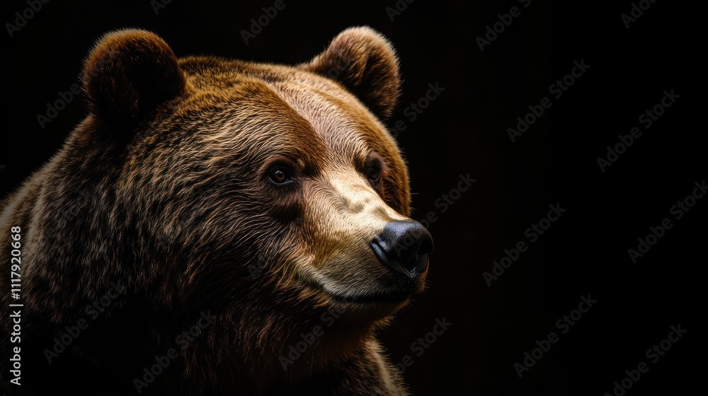 bear on a dark background bear on a dark background