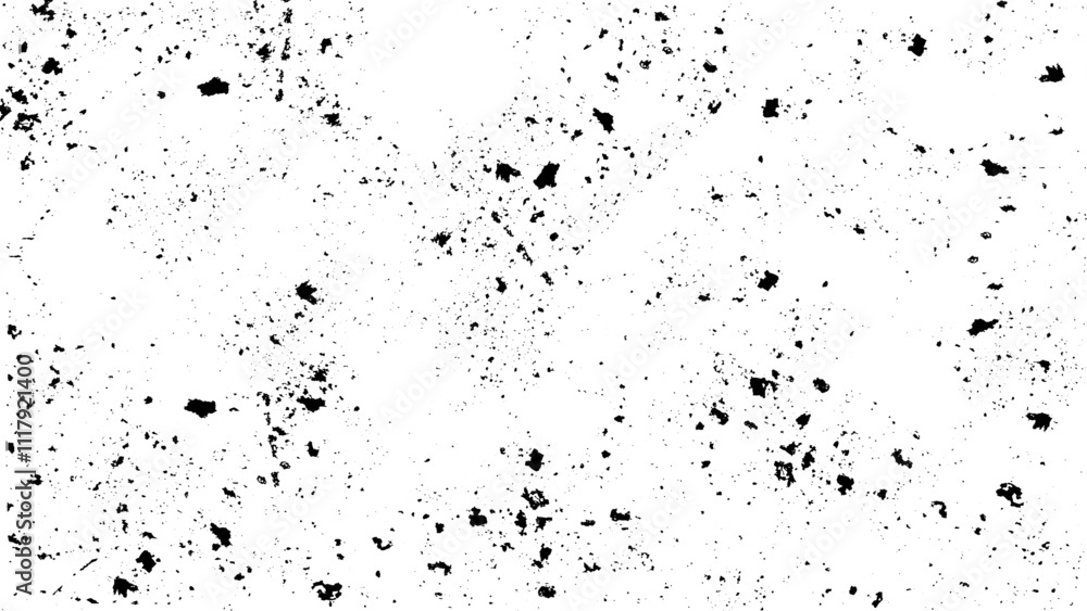 Fototapeta premium Distress overlay textured. Grunge design elements. Black grainy texture isolated on white background.