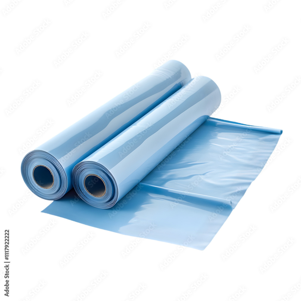 Material handling action blue plastic rolls in industrial setting close-up view product photography for manufacturing Material handling action blue plastic rolls in industrial setting close-up view product photography for manufacturing