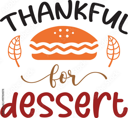 thankful for dessert SVG