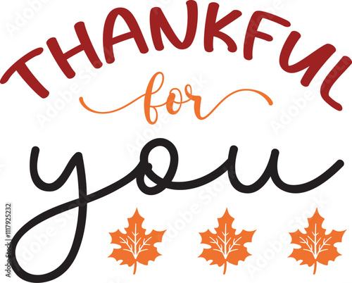 thankful for you SVG