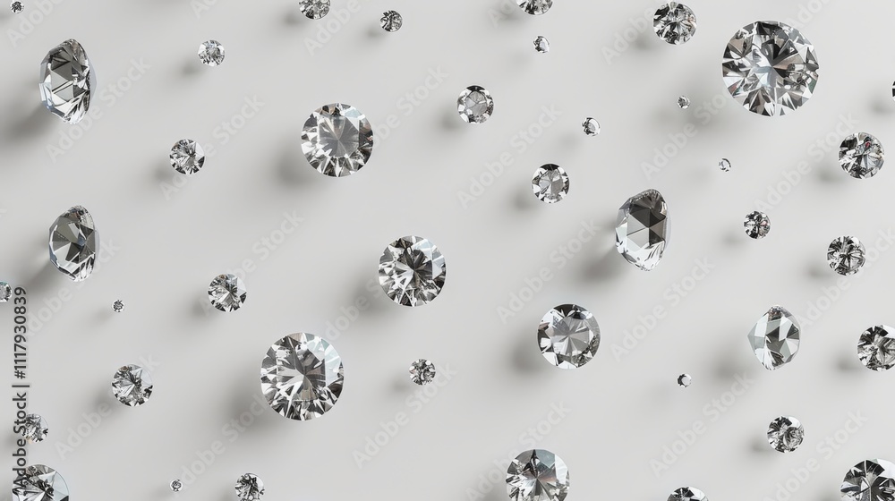 3d illustration of shiny diamonds on white background a symbol of luxury and elegance 3d illustration of shiny diamonds on white background a symbol of luxury and elegance