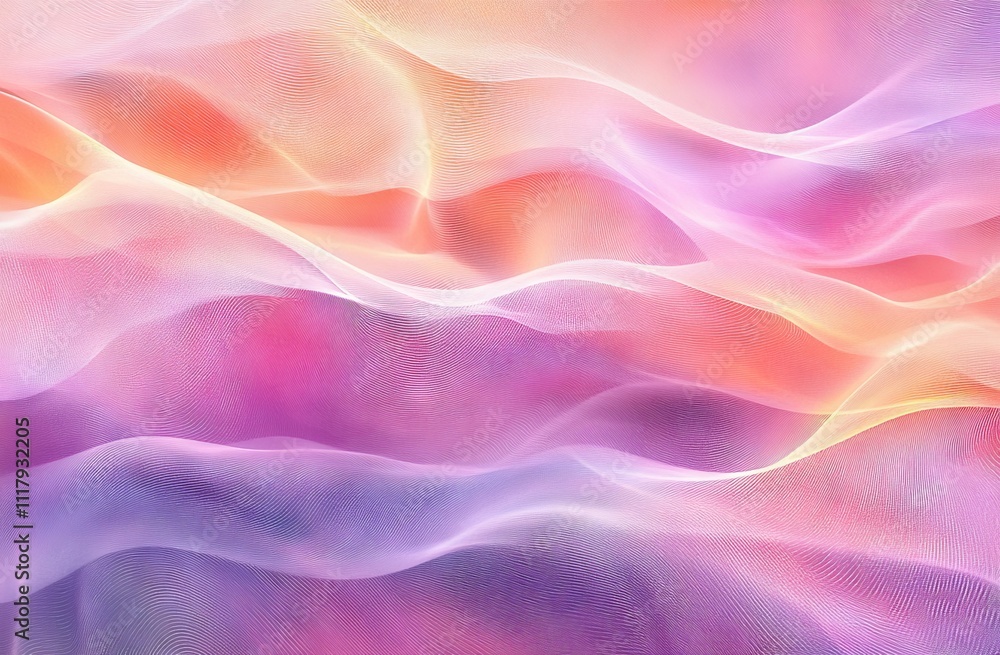 Abstract Digital Art with Waves of Light and Colorful Lines. AI generated illustration Abstract Digital Art with Waves of Light and Colorful Lines. AI generated illustration