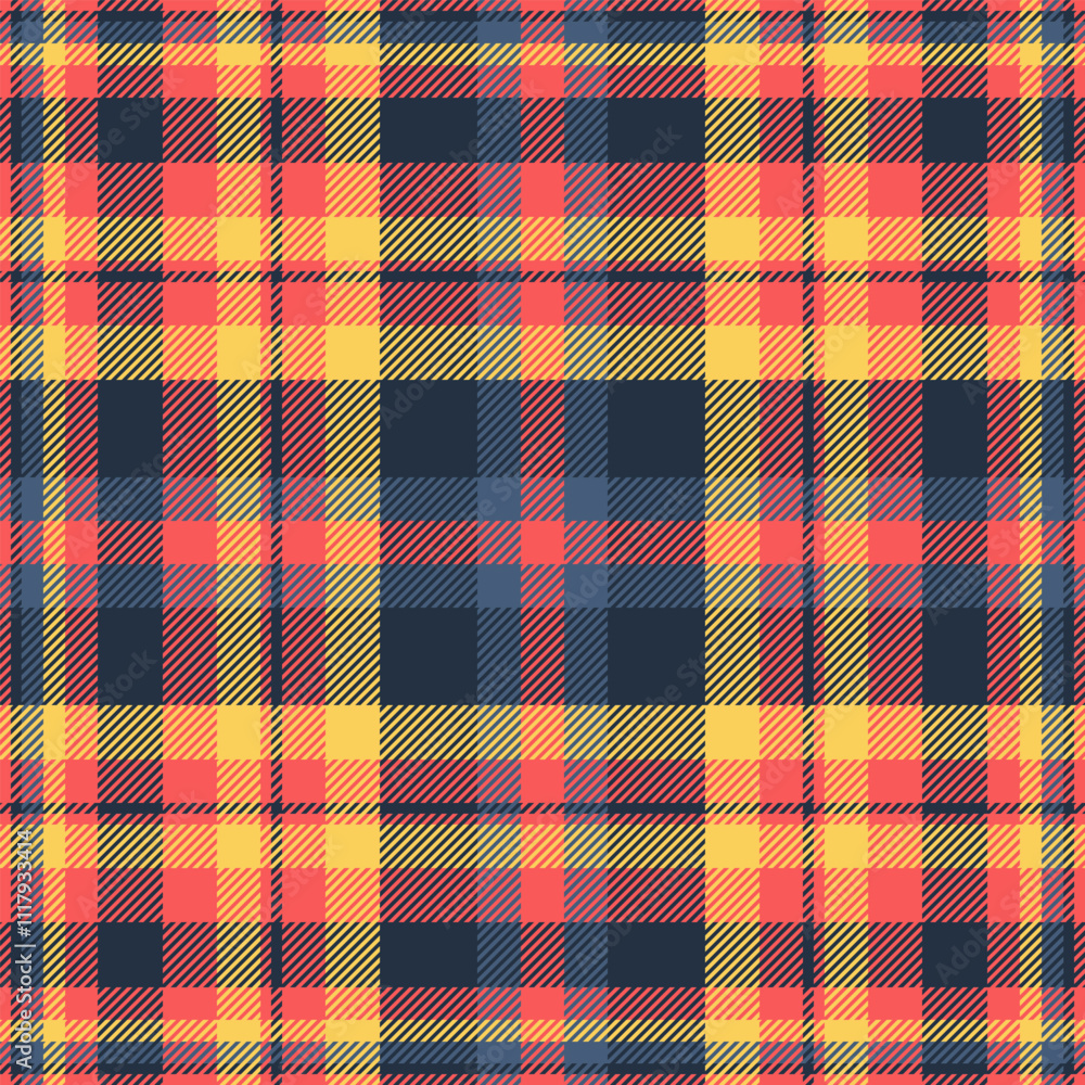 Group textile check plaid, trend texture tartan vector. Paisley background seamless pattern fabric in red and dark colors. Group textile check plaid, trend texture tartan vector. Paisley background seamless pattern fabric in red and dark colors.