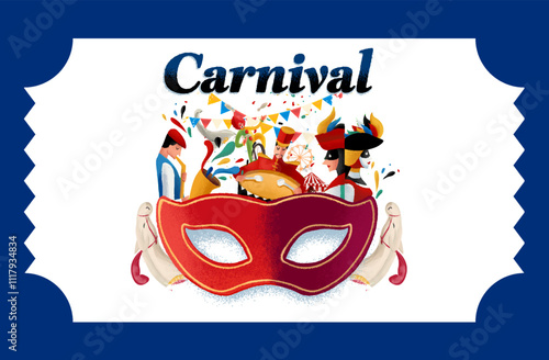 carnival mask illustration