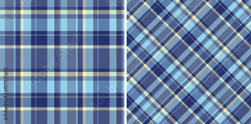 Pattern plaid background of texture vector fabric with a seamless tartan textile check. Set in novelty colors in creative gift paper ideas.