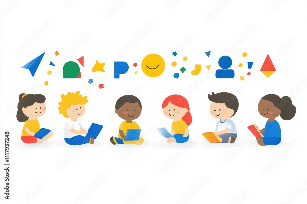 Creative learning session for kids classroom digital art collaborative environment engaging viewpoint imagination building Creative learning session for kids classroom digital art collaborative environment engaging viewpoint imagination building