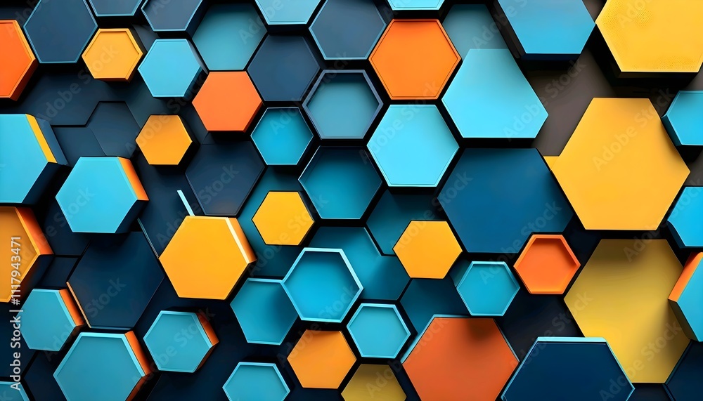 abstract background with hexagons abstract background with hexagons