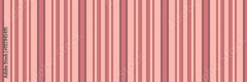 Herfection fabric pattern lines, sixties texture textile vector. Lite stripe seamless background vertical in light and red colors.