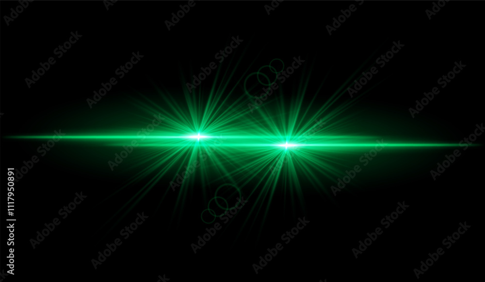 Dual green starburst. Bright intersecting beams, glowing particles, radiant light effects, warm illumination, abstract lighting design, futuristic energy, decorative visuals Dual green starburst. Bright intersecting beams, glowing particles, radiant light effects, warm illumination, abstract lighting design, futuristic energy, decorative visuals
