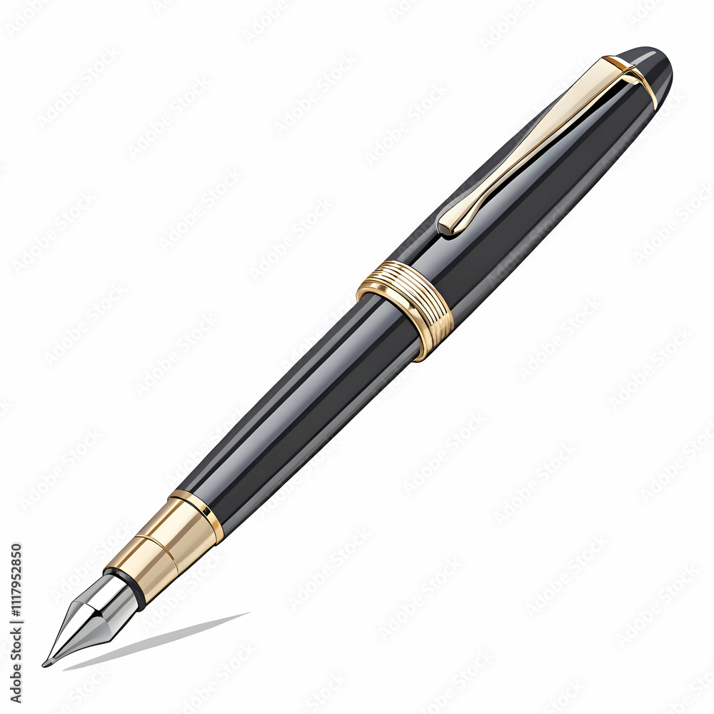 Executive Black and Gold Fountain Pen with Smooth Finish for Luxurious Writing Executive Black and Gold Fountain Pen with Smooth Finish for Luxurious Writing