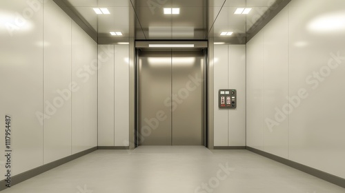 Industrial Strength Explosion-Proof Freight Elevator Interior for Hazardous Industries - Photorealistic Visualization