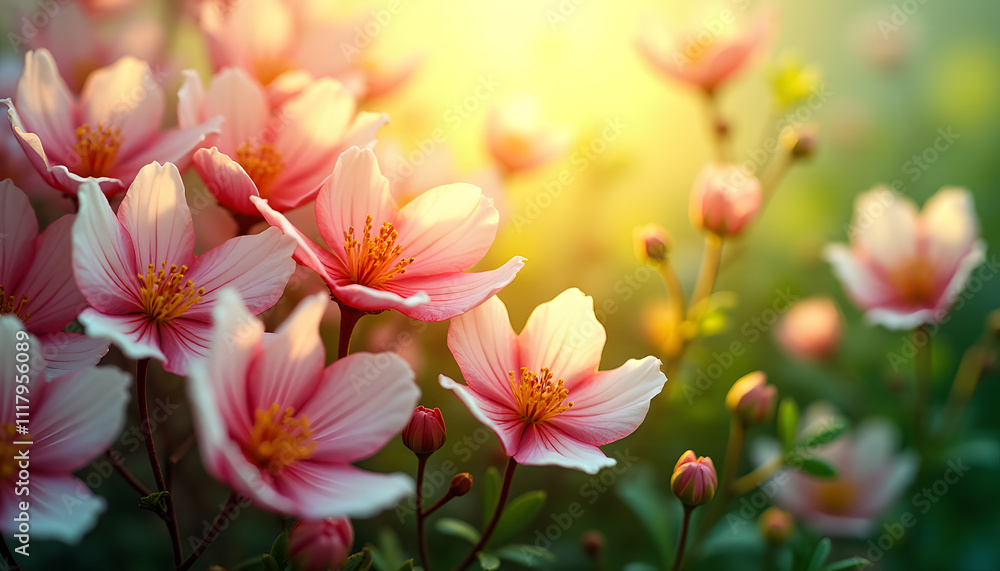 Spring to Summer Transition with Fading Blossoms Spring to Summer Transition with Fading Blossoms