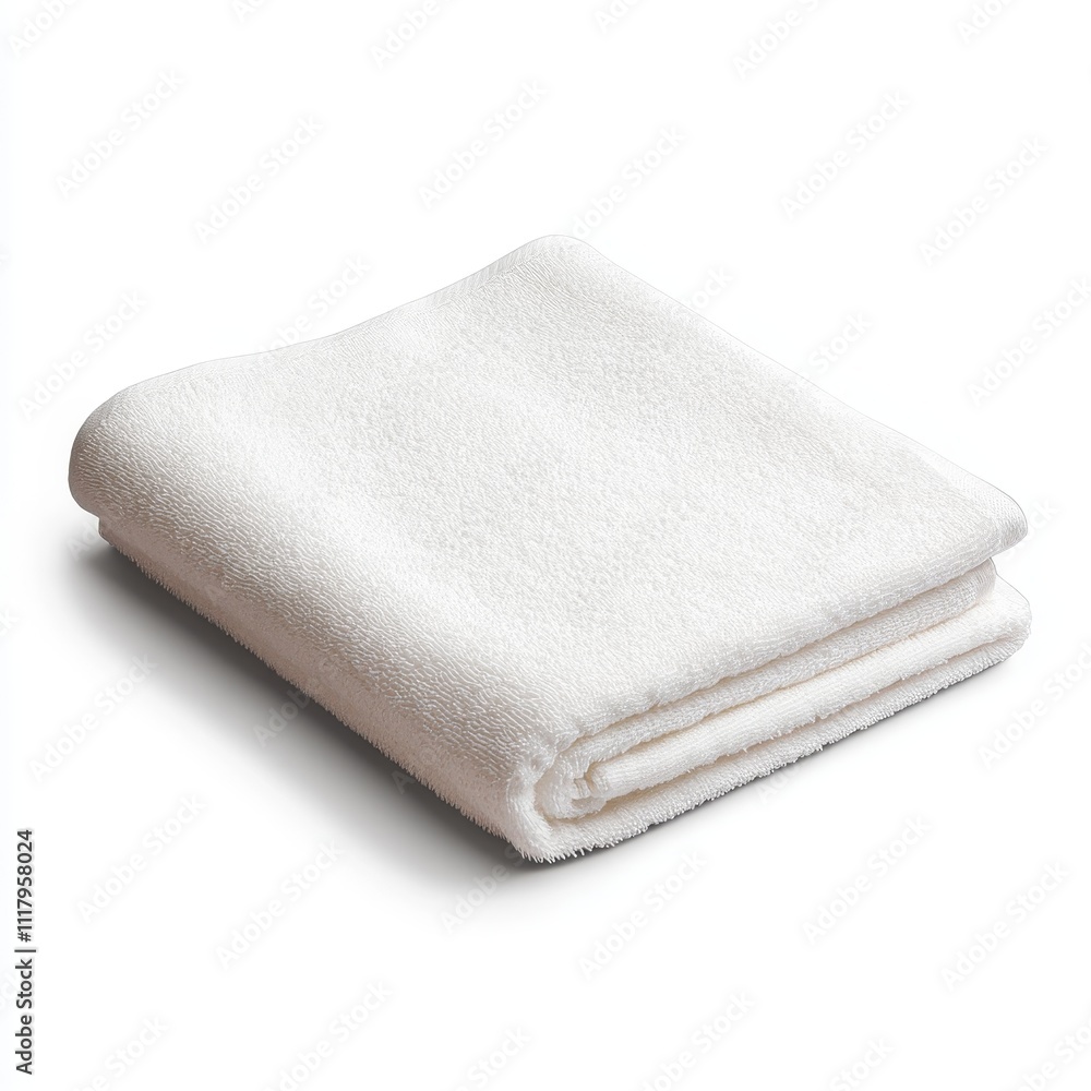 Compact Quick-Dry Travel Towel for On-the-Go Adventures | Portable Microfiber Towel Folded in Minimalist Style on White Background Compact Quick-Dry Travel Towel for On-the-Go Adventures | Portable Microfiber Towel Folded in Minimalist Style on White Background