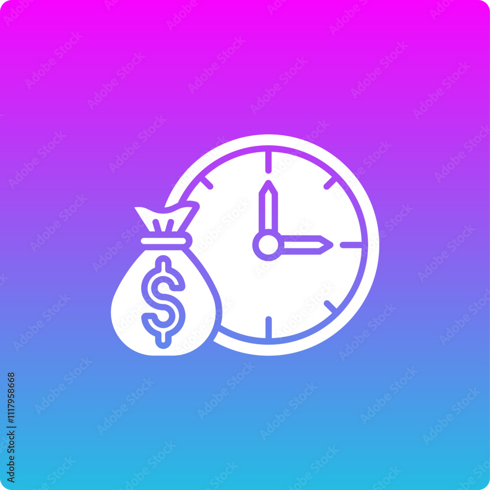 Time Is Money Icon Time Is Money Icon