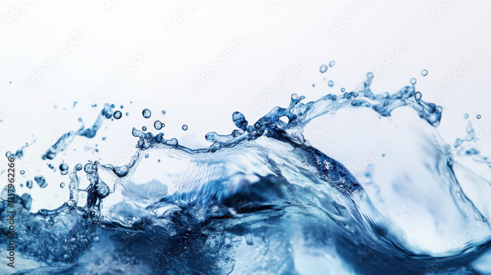 Dynamic splash of crystal-clear water captured mid-motion, showcasing intricate droplets against a bright background. Dynamic splash of crystal-clear water captured mid-motion, showcasing intricate droplets against a bright background.