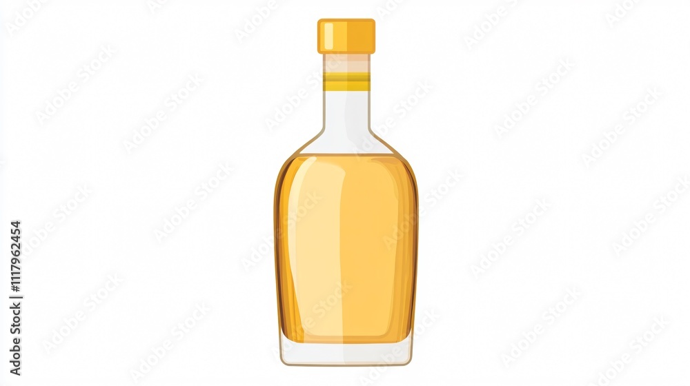 Tequila Bottle Vector Isolated Icon for Graphic Design Projects Tequila Bottle Vector Isolated Icon for Graphic Design Projects
