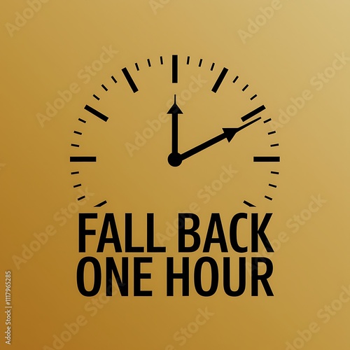 Daylight Saving Time Fall Back One Hour photo