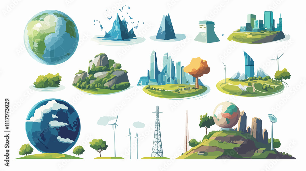 Obraz premium Optimize Energy Technology for Global Conservation Efforts - Environment Preservation Image