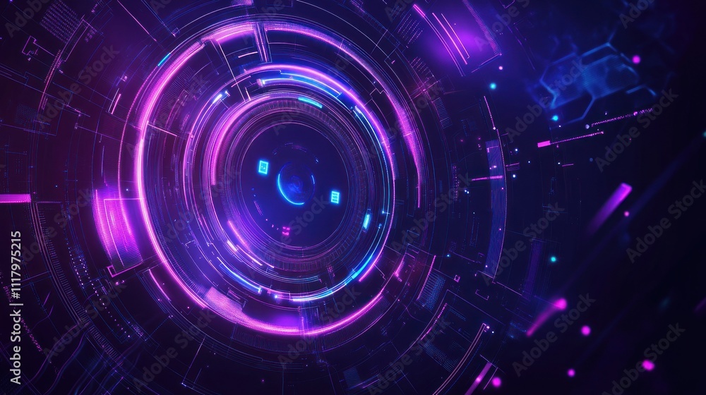 Neon gaming geometric abstract glowing cyberpunk style banner for advertising and promotion background wallpaper AI generated image Neon gaming geometric abstract glowing cyberpunk style banner for advertising and promotion background wallpaper AI generated image