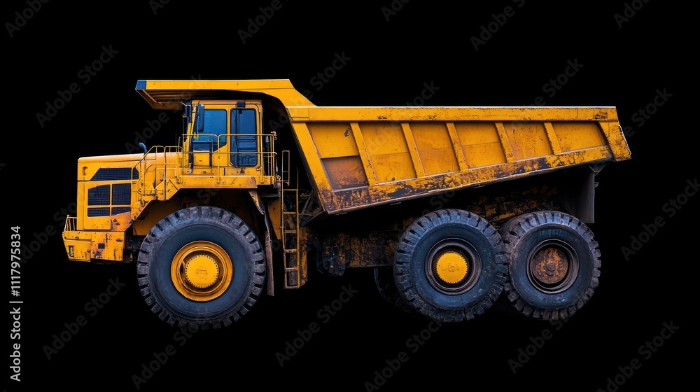 dump truck on a black background dump truck on a black background