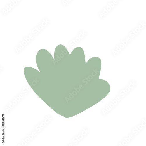 shrubbery tree simple vector illustration