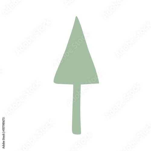 shrubbery tree simple vector illustration