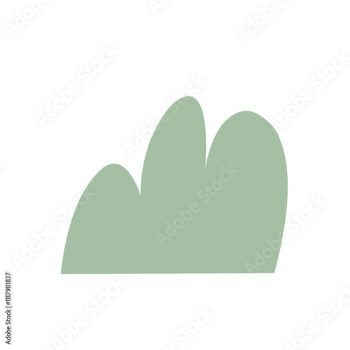shrubbery tree simple vector illustration