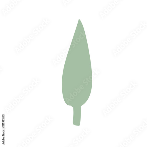 shrubbery tree simple vector illustration