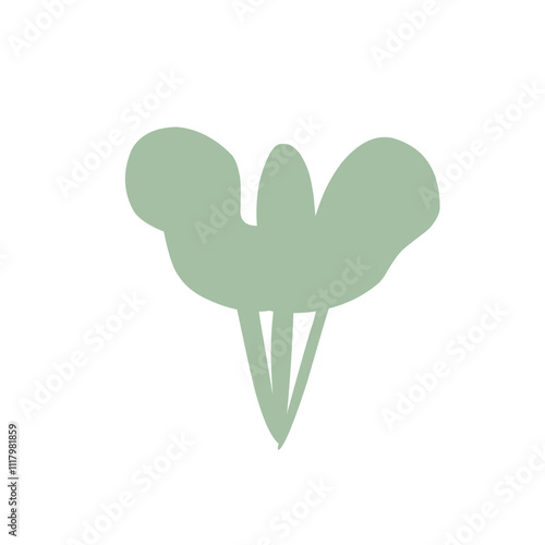 shrubbery tree simple vector illustration