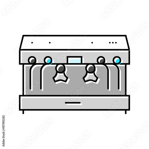 espresso machine restaurant equipment color icon vector. espresso machine restaurant equipment sign. isolated symbol illustration