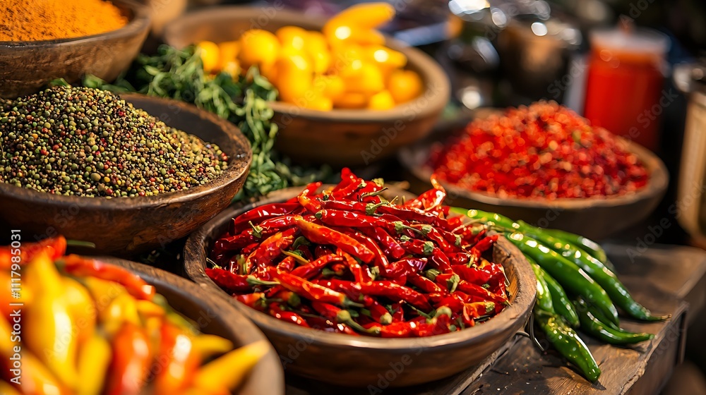 Busy traditional spice market in Istanbul Busy traditional spice market in Istanbul