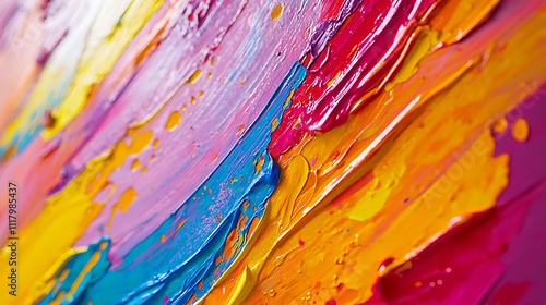 Close-up of colorful street art mural in progress 