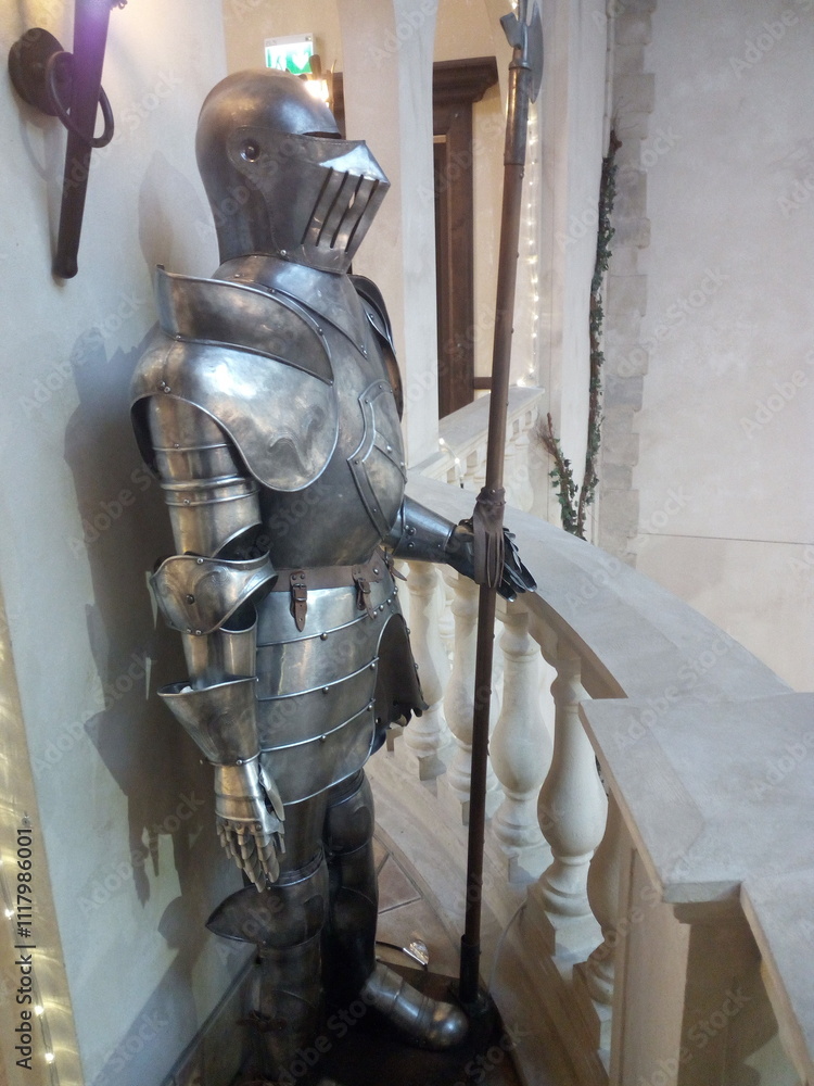 Naklejka premium medieval knight in armour