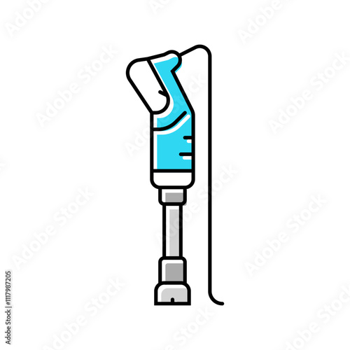 immersion blender restaurant equipment color icon vector. immersion blender restaurant equipment sign. isolated symbol illustration