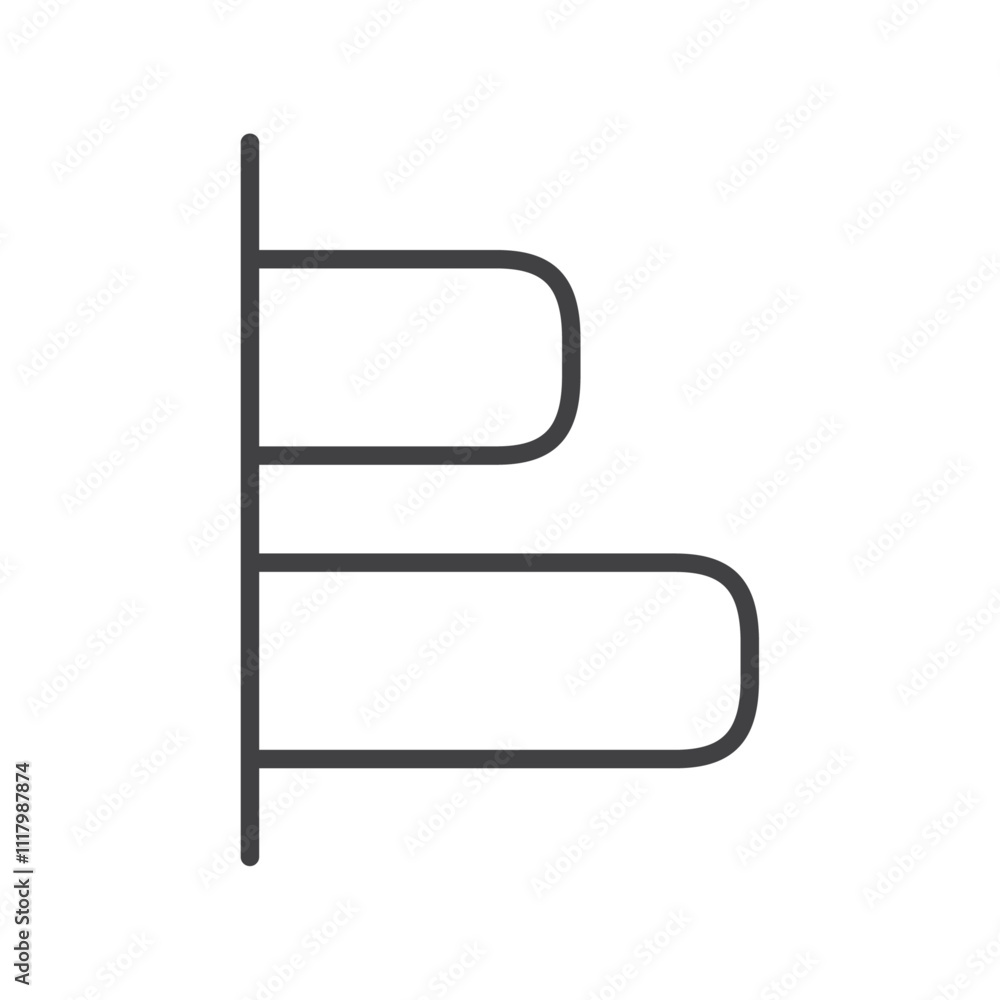 Align left icon flat and simple set design Align left icon flat and simple set design