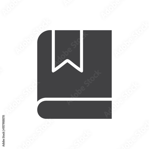 Book icon flat and simple set design