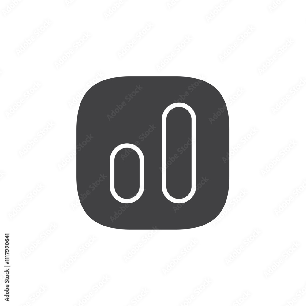 Chart icon flat and simple set design Chart icon flat and simple set design